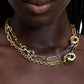 Two-Tone Interlock Mixed Chain 38" Strand Necklace