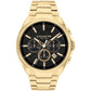 Men's Jackson Gold-Tone Stainless Steel Watch 45mm