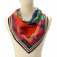 Women's Summer Scene Silk Square Scarf