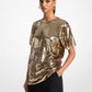 Sequined Jersey Oversized T-Shirt