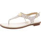 Womens Adjustable Faux Leather T-Strap Sandals