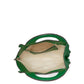 Playa Leather And Straw 3D Leaf Tote
