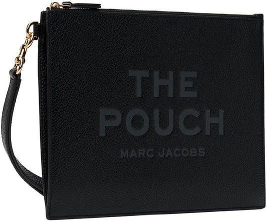 Black 'The Leather Large Pouch' Pouch