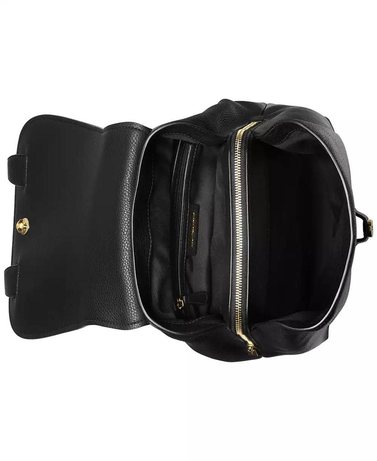 Quinn Medium Leather Flap Backpack