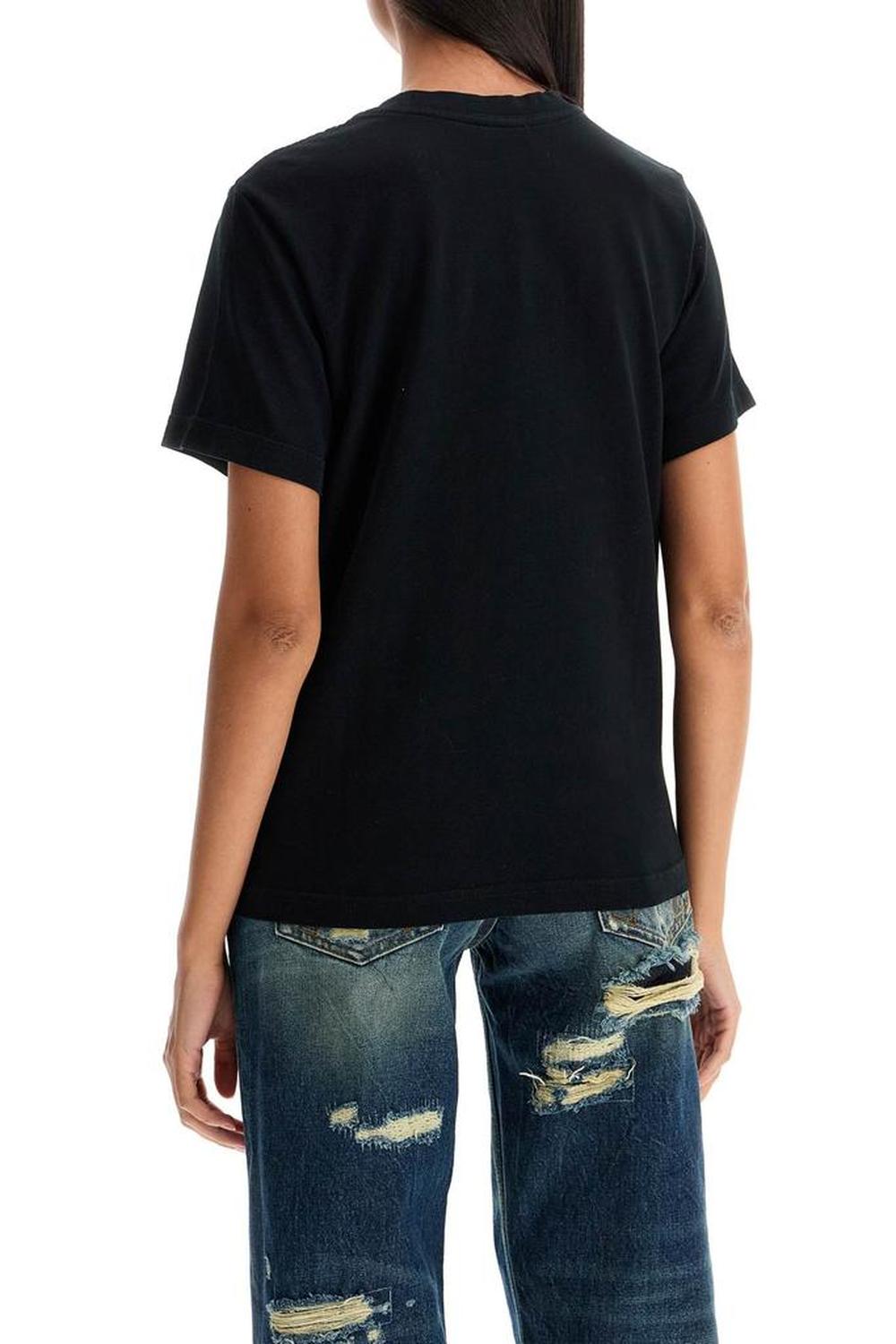 Women's T-Shirt With Patch Logo Design