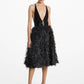 Hand-Embroidered Fringe Jacquard Circle Skirt