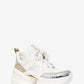 Olympia Metallic Mixed-Media Trainer