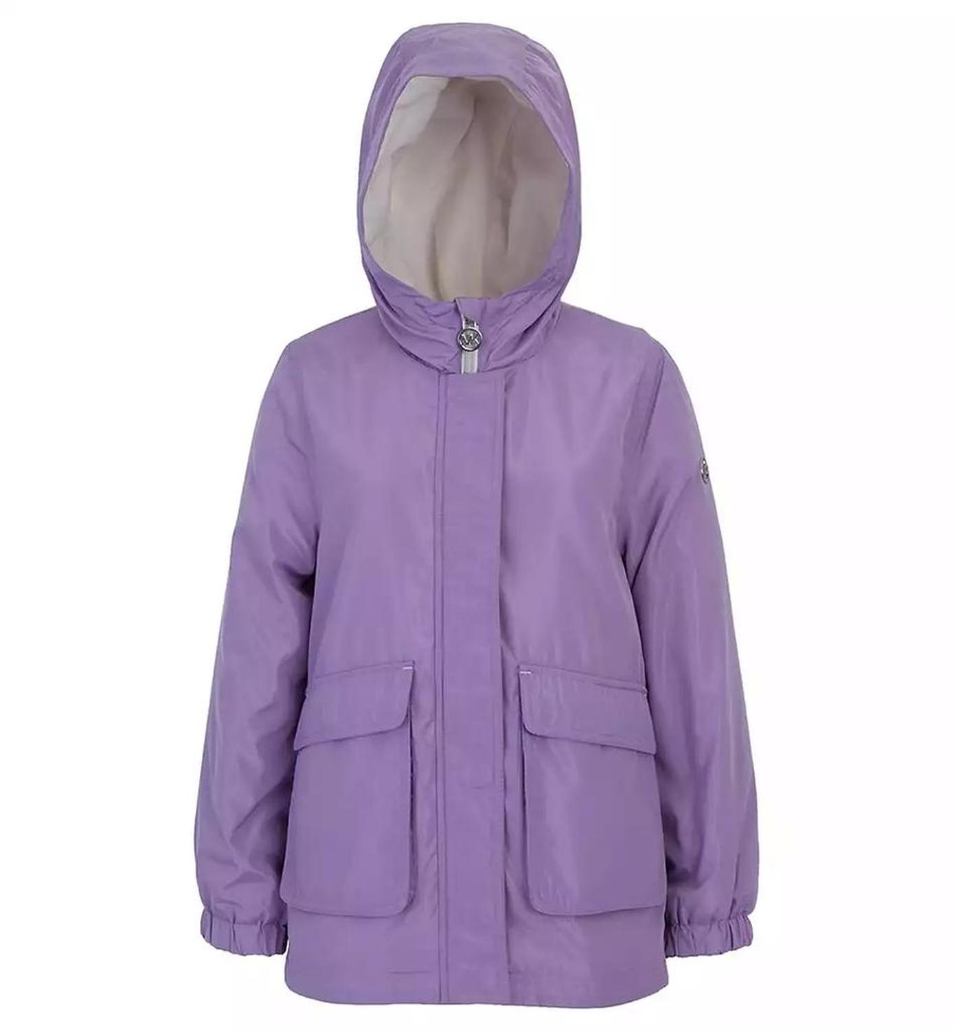 Big Girls Fleece Lined Rain Jacket
