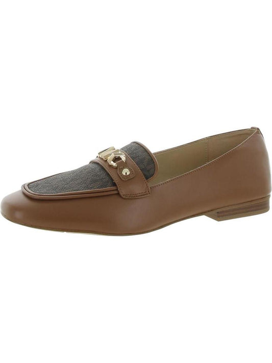 Womens Leather Slip On Loafers
