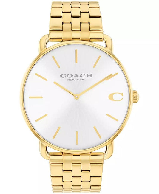 Men's Elliot Gold Tone Stainless Steel Bracelet Watch, 43mm