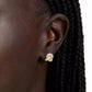 Gold-Tone Pavé Double Knot Stud Earrings