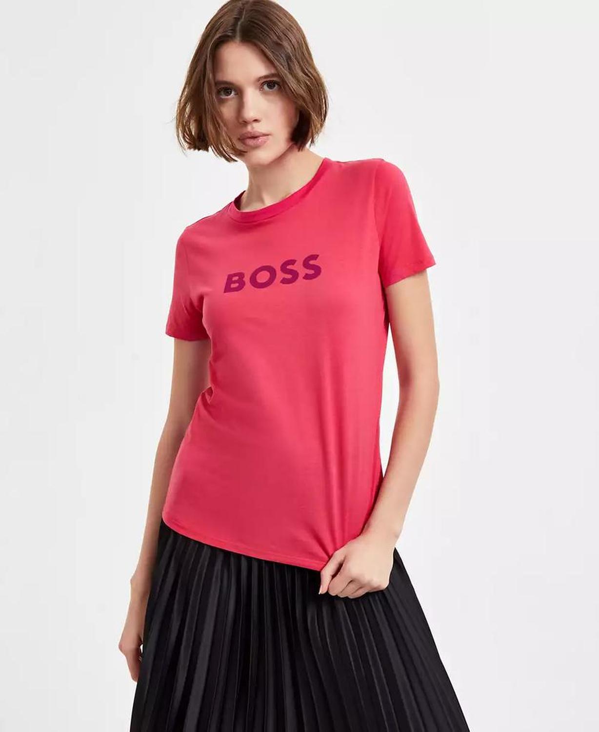 Women's Cotton Logo Crewneck Short-Sleeve T-Shirt