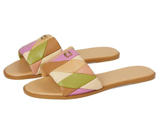 Holly Quilted Patchwork Leather Sandals