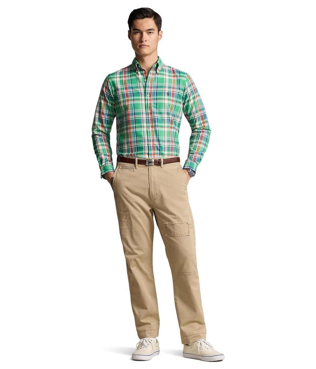 Classic Fit Plaid Oxford Shirt
