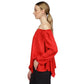 Women's Off-The-Shoulder Jacquard-Print Top
