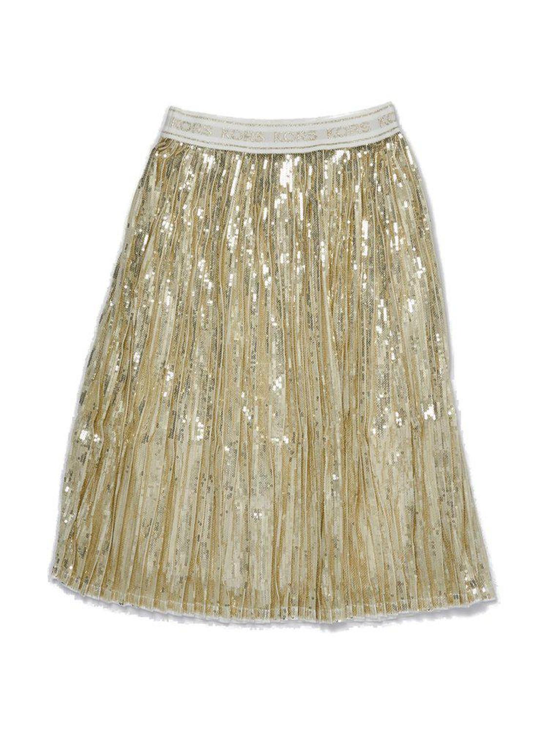 Michael Kors Kids Sequin Embellished Pleated Skirt