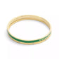 Gold Plated Duo Bangle Bracelet Set