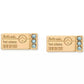 Gold-Tone Out of Office First Class Ticket Stud Earrings