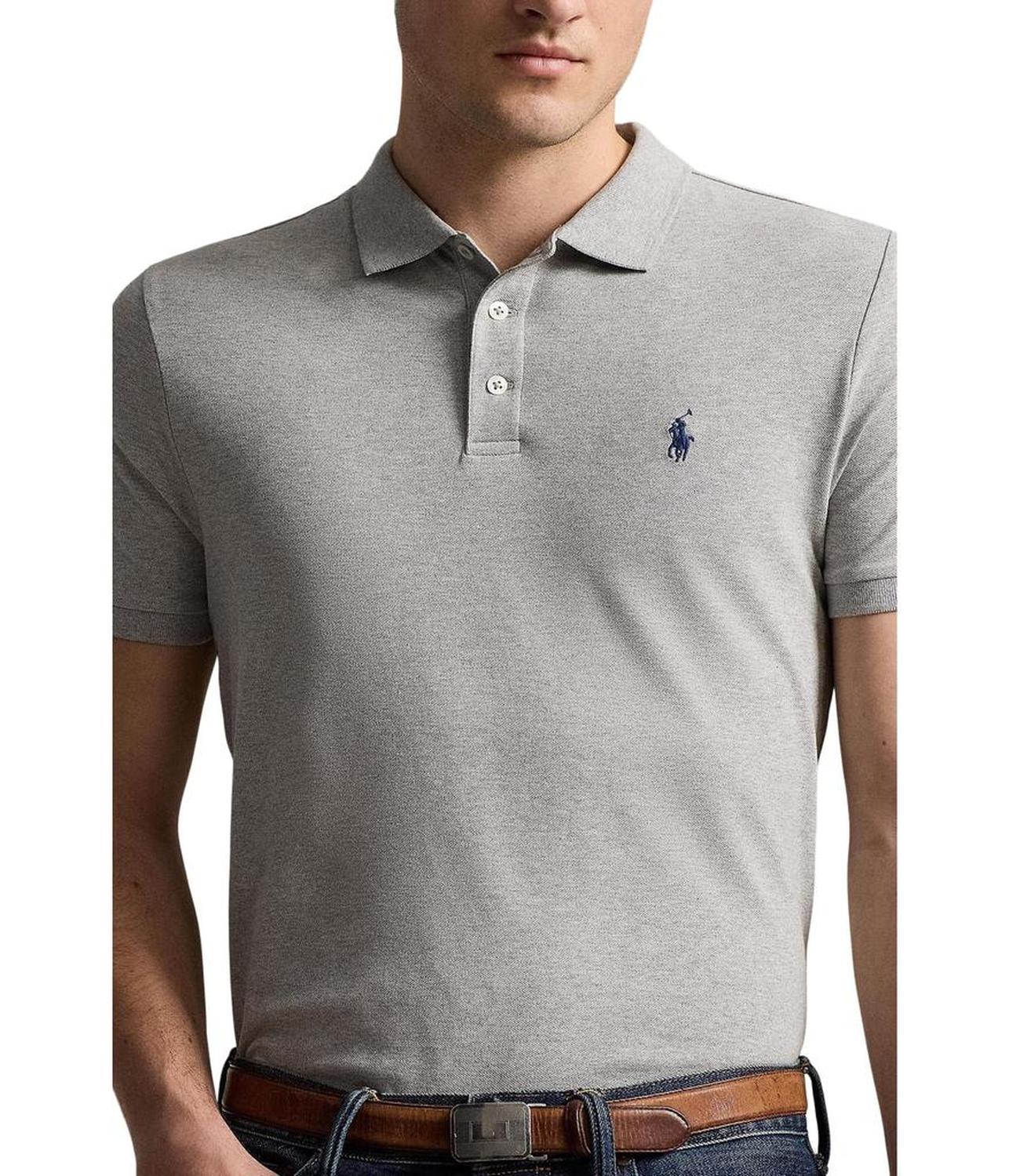 Classic Fit Stretch Mesh Polo Shirt
