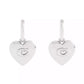 Signature Heart Charm Huggie Earrings