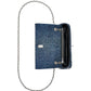 The Sequin Daisy Denim Dual Chain Wallet