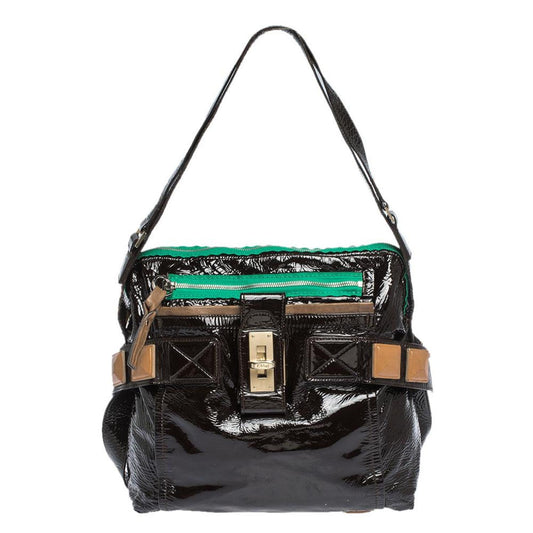 Chloe  Patent Leather Audra Tote