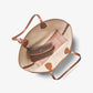 Eva Large Signature Logo Stripe Tote Bag