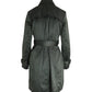 Michael Michael Kors Double-Breasted Trench Coat in Olive Polyester