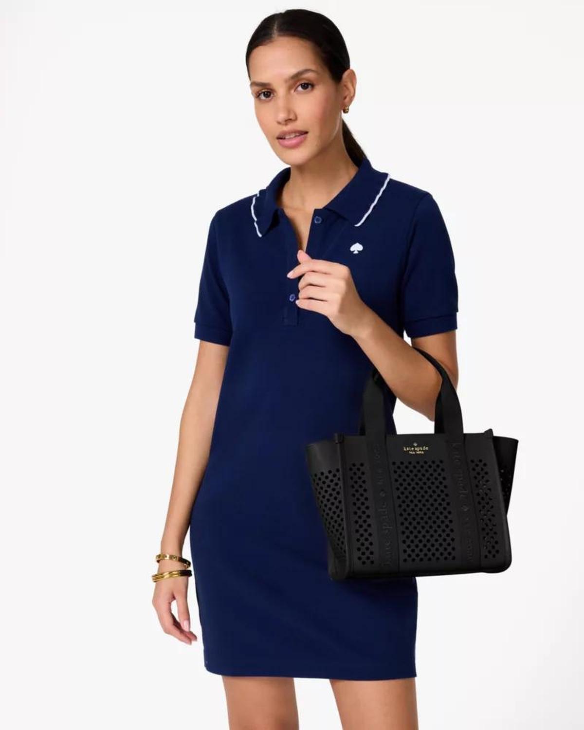 Kip Perforated Leather Small Tote