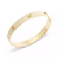 Signature Faux Stone Tea Rose Enamel Bangle Boxed Bracelet