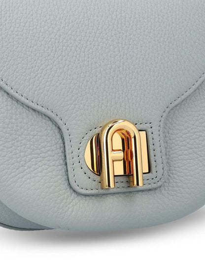 Furla Logo Plaque Foldover-Top Shoulder Bag
