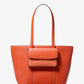 Jet Set 2-in-1 Pebbled Leather and Logo Tote Bag