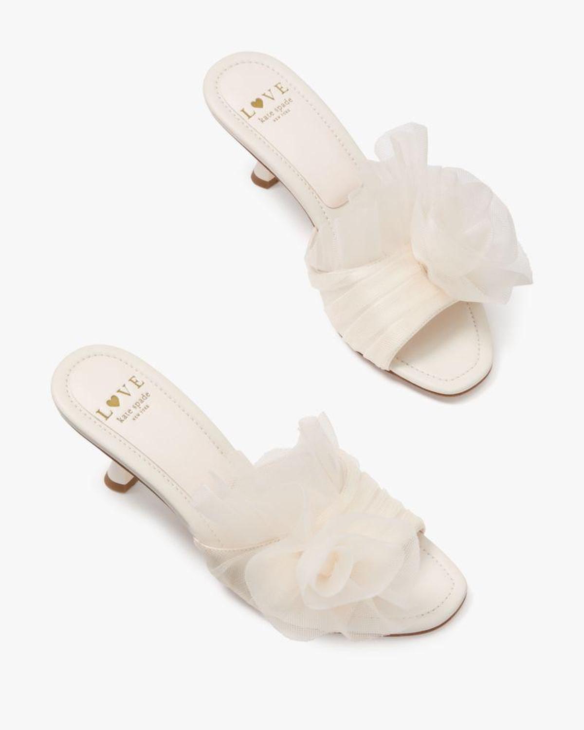 Flourish Tulle Heeled Sandals