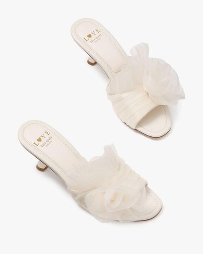 Flourish Tulle Heeled Sandals