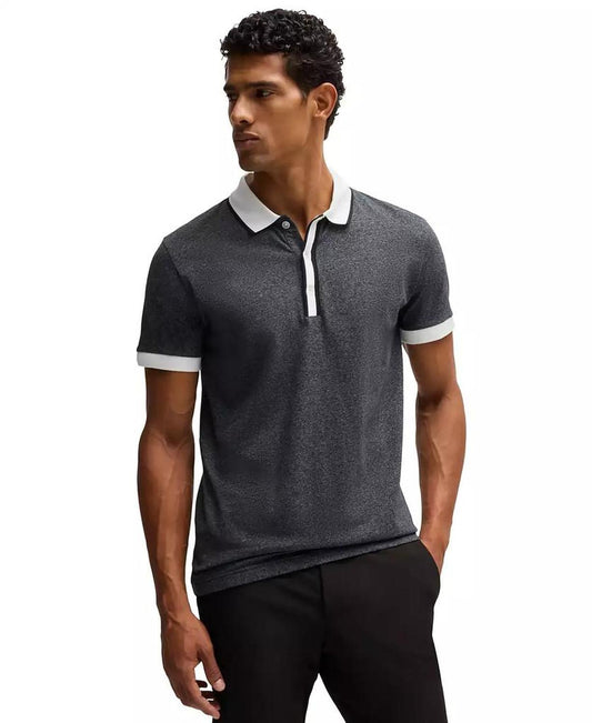Men’s Striped Trim Polo