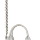 Silver 'The Metallic Leather Nano Tote Charm' Keychain