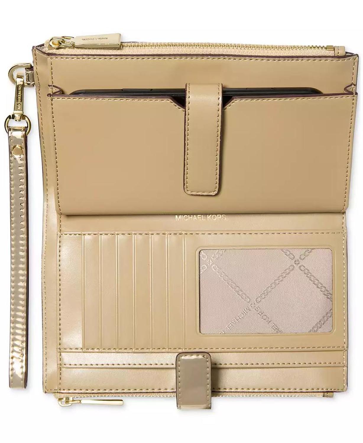 Jet Set Double Zip Wristlet In Gift Box