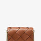 Jet Set Medium Woven Leather Crossbody Bag