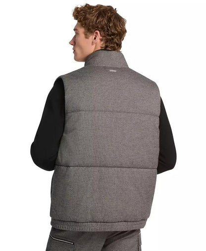Men's Flannel Puffer Vest