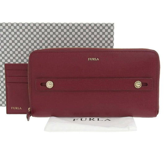 Leather Long Wallet (Bi-Fold) (Pre-Owned)