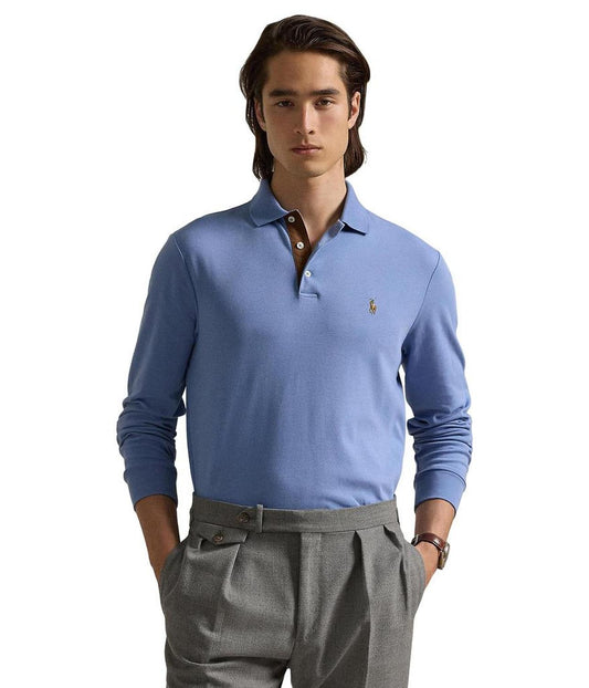 Classic Fit Long Sleeve Soft Touch Polo Shirt