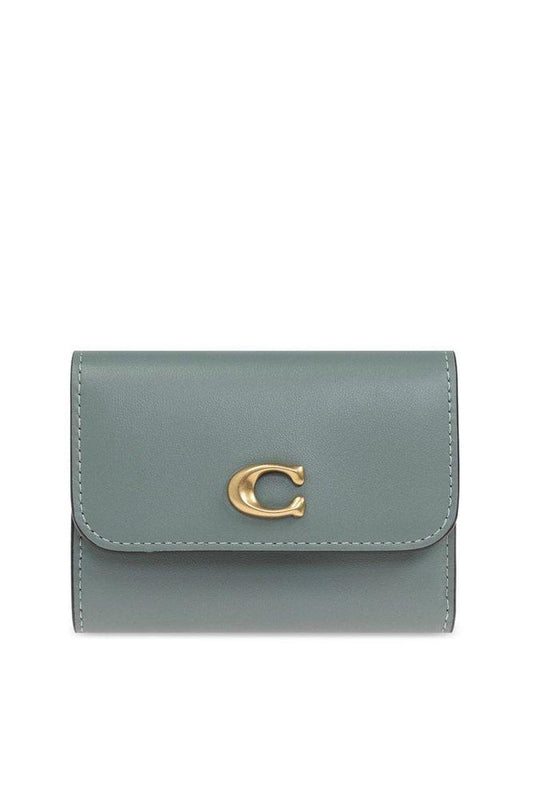 Coach Essential Logo Plaque Tri-Fold Wallet