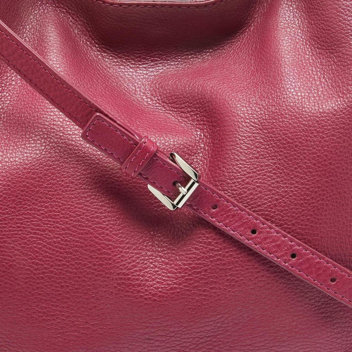 Michael Michael Kors Magenta Leather Chain Shoulder Bag