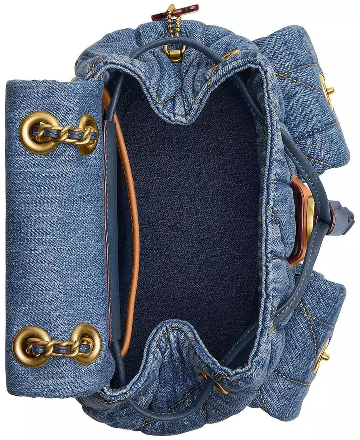 Tabby Small Quilted Denim Backpack