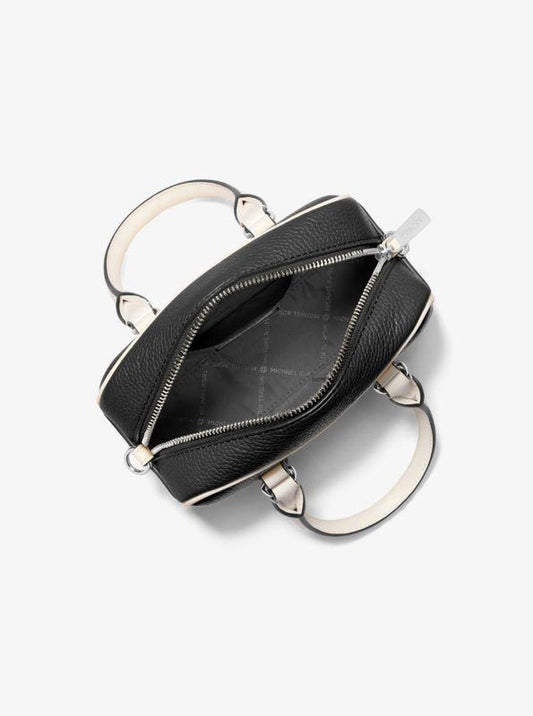 Thompson Extra-Small Two-Tone Pebbled Leather Convertible Crossbody Bag