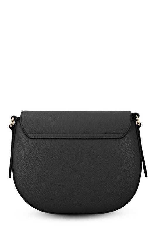 Furla Logo Plaque Foldover-Top Shoulder Bag