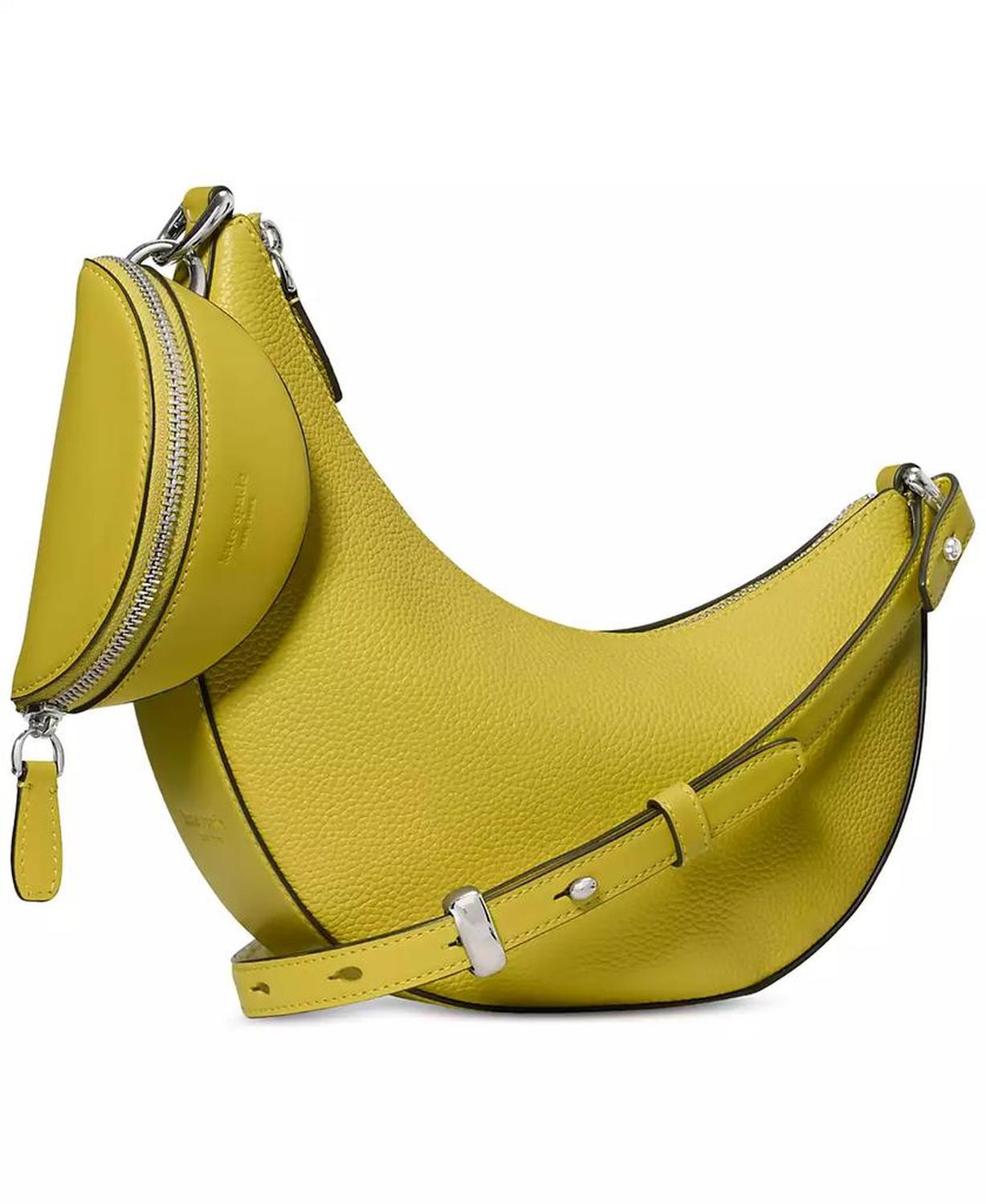 Duo Small Pebbled Leather Crossbody Bag