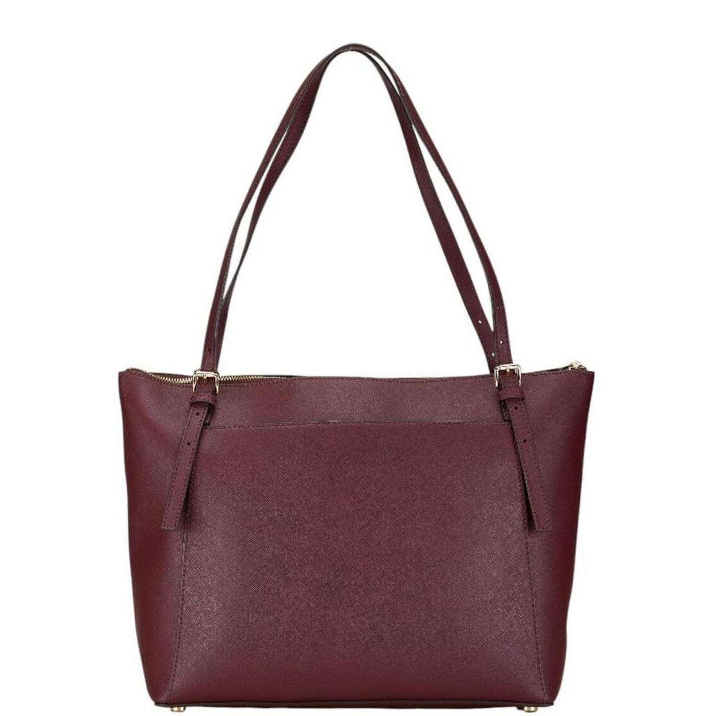 Wine Leather Handbag Tote Bag (Pre-Owned)