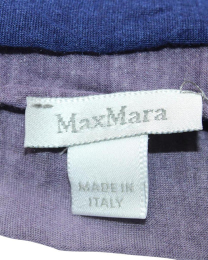 Max Mara Gradient Scarf in Purple Cotton