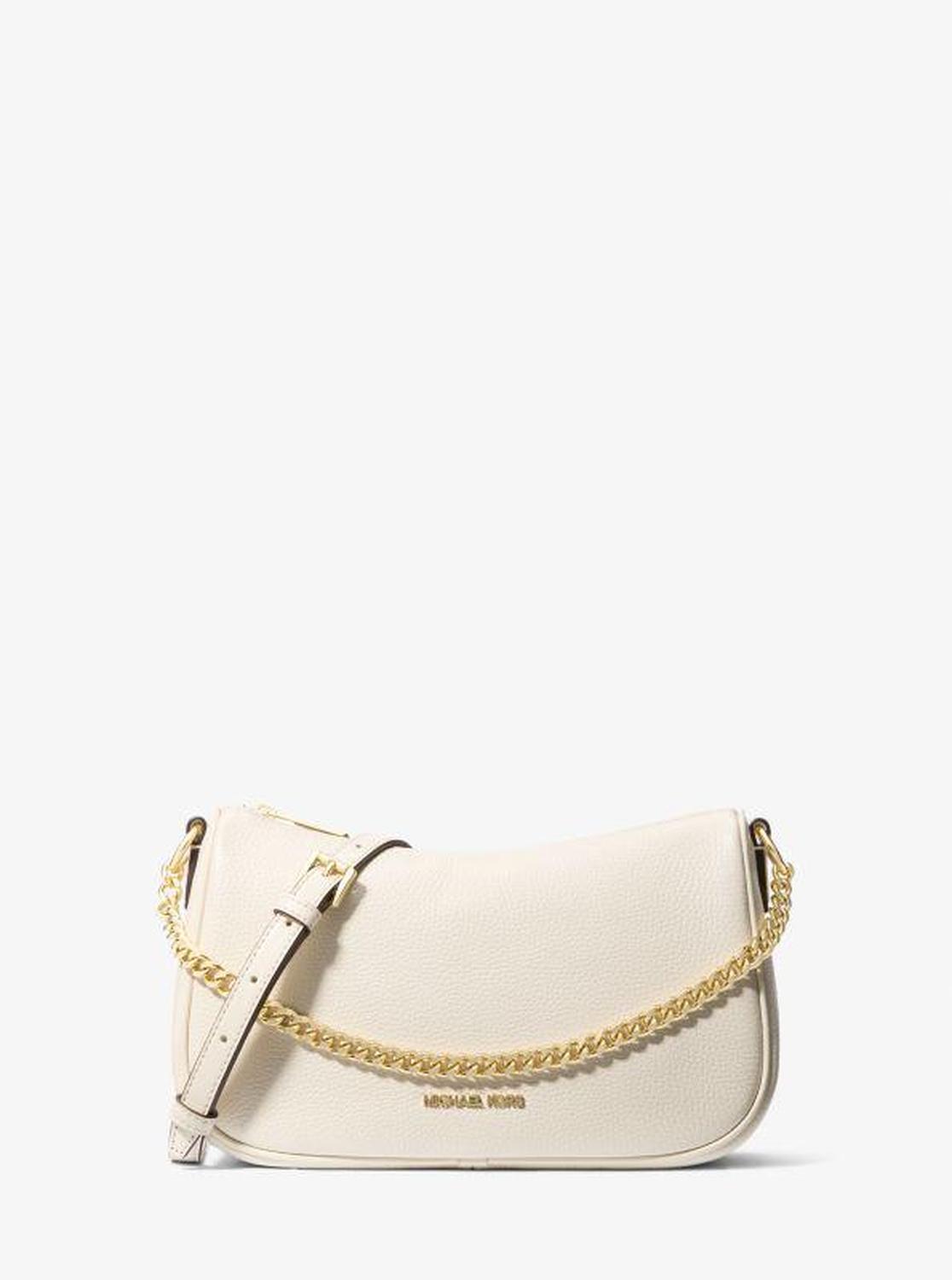 Carmela Medium Pebbled Leather Convertible Crossbody Bag